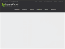 Tablet Screenshot of jcslumenchristi.org